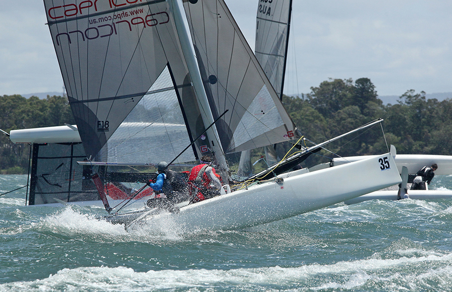 F18_011 : F18 National Championships 2013 : SAILING: Writing Illustration and Photography by Crosbie Lorimer
