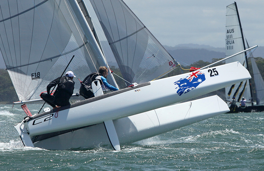 F18_007 : F18 National Championships 2013 : SAILING: Writing Illustration and Photography by Crosbie Lorimer