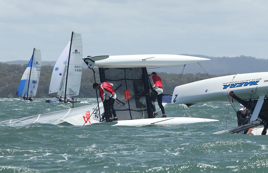 F18_017 : F18 National Championships 2013 : SAILING: Writing Illustration and Photography by Crosbie Lorimer