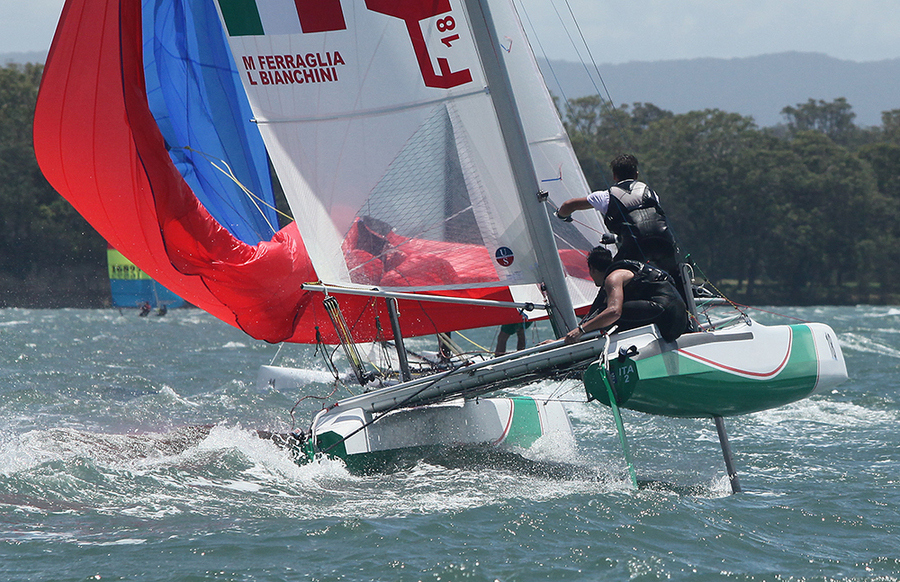 F18_30 : F18 National Championships 2013 : SAILING: Writing Illustration and Photography by Crosbie Lorimer