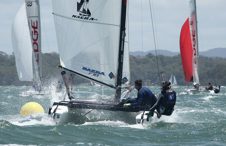 F18_29 : F18 National Championships 2013 : SAILING: Writing Illustration and Photography by Crosbie Lorimer