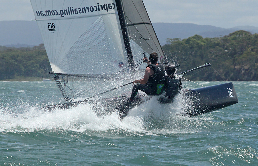 F18_26 : F18 National Championships 2013 : SAILING: Writing Illustration and Photography by Crosbie Lorimer